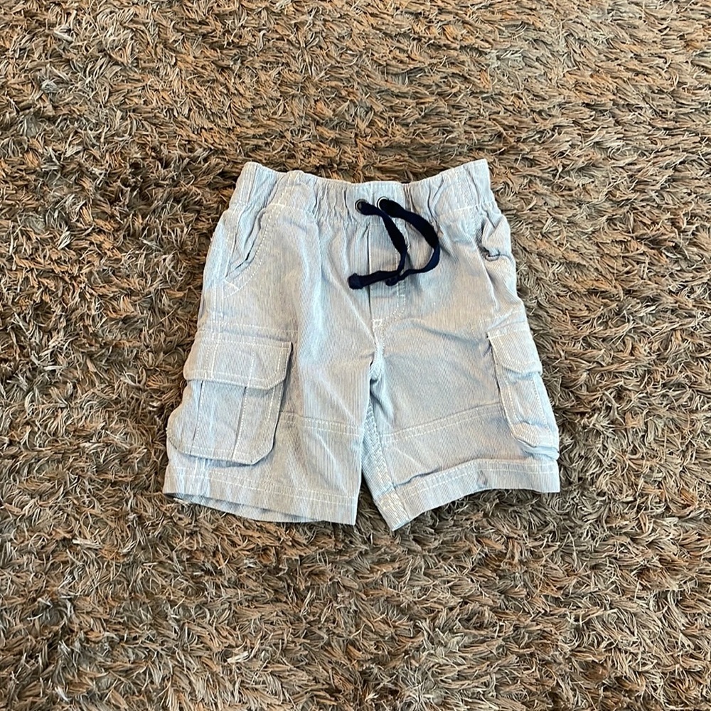 Carter’s Pinstripe Drawstring Cargo Shorts